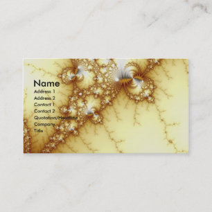 Carte De Visite Fools Gold - Art Fractal