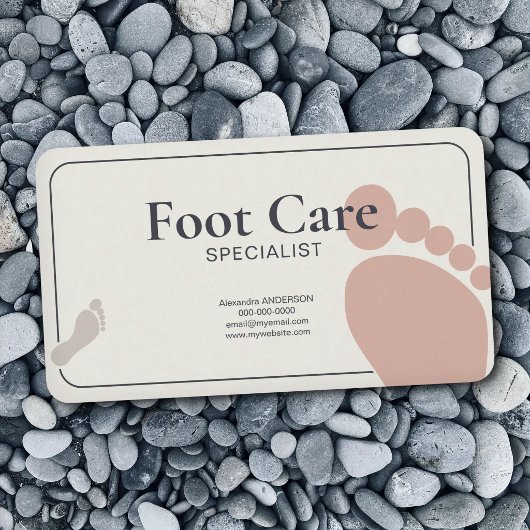 Carte De Visite Foot Care Specialist