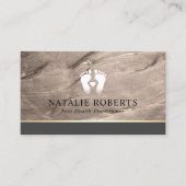 Carte De Visite Foot Massage Therapist Modern Bronze Podiatrist (Devant)