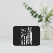 Carte De Visite Football américain du drapeau (Debout devant)