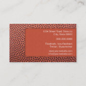 Carte De Visite Football Coach business card (Dos)