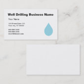 Carte De Visite Forage de puits (Devant / Derrière)
