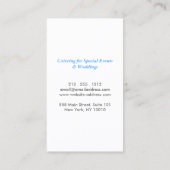 Carte De Visite FORC EN ARGENT sur GRIS SOMBRE (Dos)