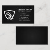 Carte De Visite Force de fitness | Logo Homme Flexing (Devant / Derrière)