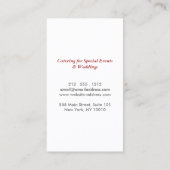 Carte De Visite FORCE EN ARGENT sur DARK RED (Dos)