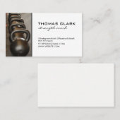 Carte De Visite Force entraîneur | Cloches de Kettle | Poids (Devant / Derrière)