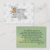 Carte De Visite Force et dignité et courage (Devant / Derrière)