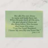 Carte De Visite Force et dignité et courage (Dos)