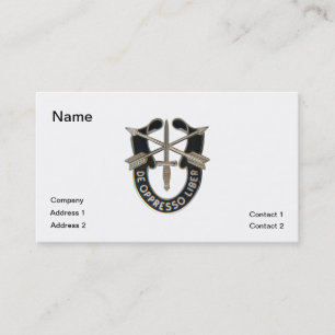 Carte De Visite Forces spéciales