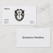 Carte De Visite Forces spéciales (Devant / Derrière)