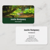 Carte De Visite Forest Creek Belle nature Paysage Photo (Devant / Derrière)