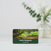 Carte De Visite Forest Creek Belle nature Paysage Photo (Debout devant)