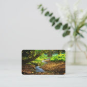 Carte De Visite Forest Creek Belle nature Paysage Photo (Debout devant)