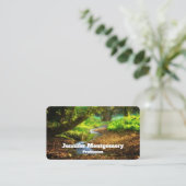 Carte De Visite Forest Creek Belle photo nature (Debout devant)