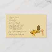 Carte De Visite Forest Mushroom Theme (Devant)