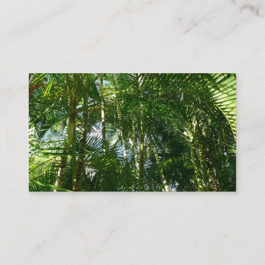Carte De Visite Forest of Palm Trees Tropical Nature (Dos)
