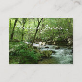 carte de visite Forest Stream (Dos)