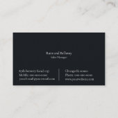 Carte de visite forestier (Dos)