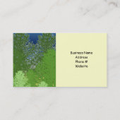 Carte De Visite Forêt d'arbres Design paysager (Dos)