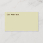 Carte De Visite Forêt de Birch Nature (Dos)