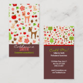 Carte De Visite Forêt de Deerie (verticale) (Devant / Derrière)