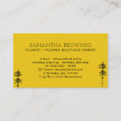 Carte De Visite Forêt de pins jaunes foncés (Dos)