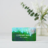 Carte De Visite forêt de pins nature montagne paysage art (Debout devant)