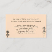 Carte De Visite Forêt de pins oranges (Dos)