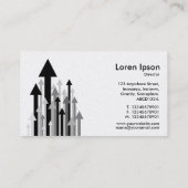 Carte De Visite Forêt des flèches - Noir et Blanc (Platine) (Dos)