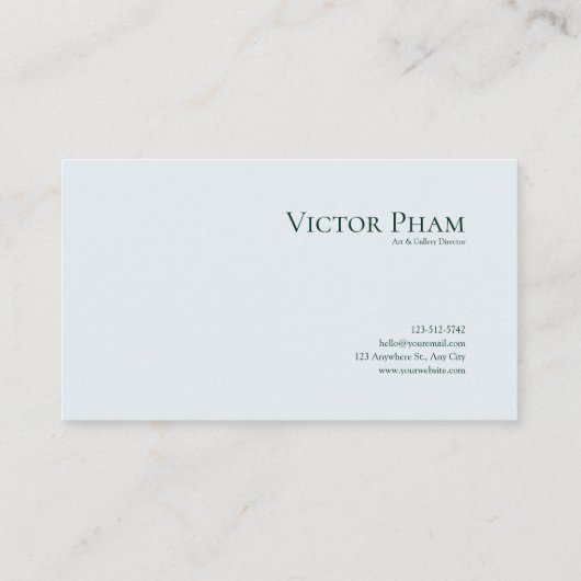 Carte De Visite Forêt enchantée Turquoise et or aquarelle (Dos)