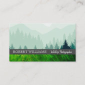 Carte De Visite Forêt | Feuille | Vie sauvage | Naturel (Devant)