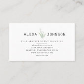 Carte De Visite Forêt forestière de verdure (Dos)