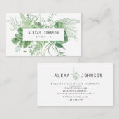 Carte De Visite Forêt forestière de verdure (Devant / Derrière)