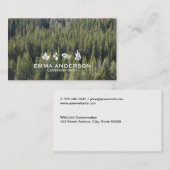 Carte De Visite Forêt | Graphiques d'éléments II (Devant / Derrière)