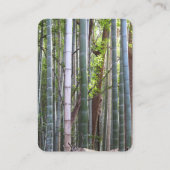 Carte De Visite Forêt japonaise de bambou géant, Sagano, Kyoto, (Dos)