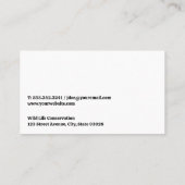 Carte De Visite Forêt | Logo de camping Tente et Arbres (Dos)