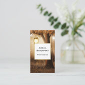 Carte De Visite Forêt magique avec lumières des fées (Debout devant)