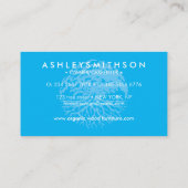 Carte De Visite Forêt naturelle bleue (Dos)