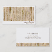 Carte De Visite Forêt naturelle Brown Arbre Entretien Paysage pelo (Devant / Derrière)