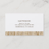 Carte De Visite Forêt naturelle Brown Arbre Entretien Paysage pelo (Dos)