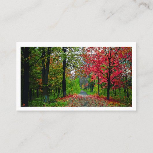 Carte de visite Forêt Sérène Marque Professionnel (Devant)