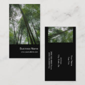 Carte De Visite Forêts de nature/en bambou (Devant / Derrière)