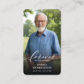 Carte De Visite Forever in our Hearts Photo Prayer Card (Devant)