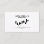 Carte De Visite Forex propres simples simples de graphique de (Devant)