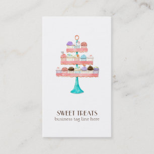 Carte De Visite Forfait Cupcake Dessert Baking Bakery Business