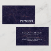 Carte De Visite Forfait de fitness minima (Devant / Derrière)