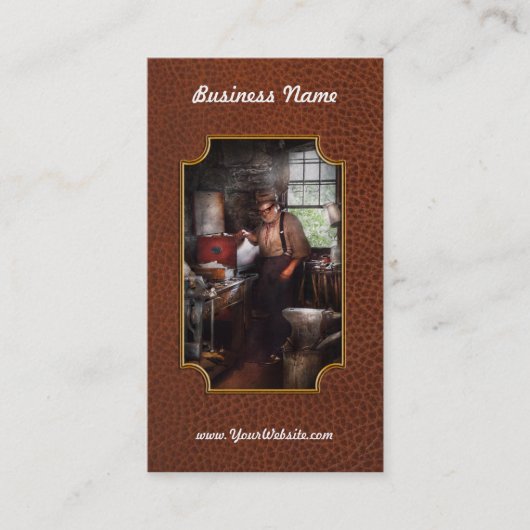 Carte De Visite Forgeron - La Forge (Devant)