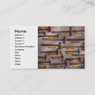 Carte De Visite Forgeron - Outils - Mal de tête lancinant