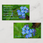 Carte de visite Forget Me Nots (Devant / Derrière)