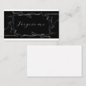 Carte De Visite Forgive me card (Devant / Derrière)